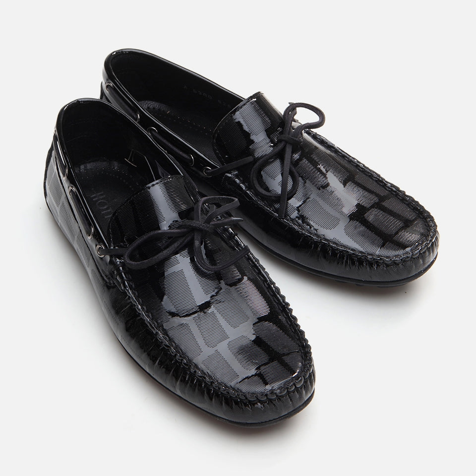 Genuine Leather Black Men's Loafer