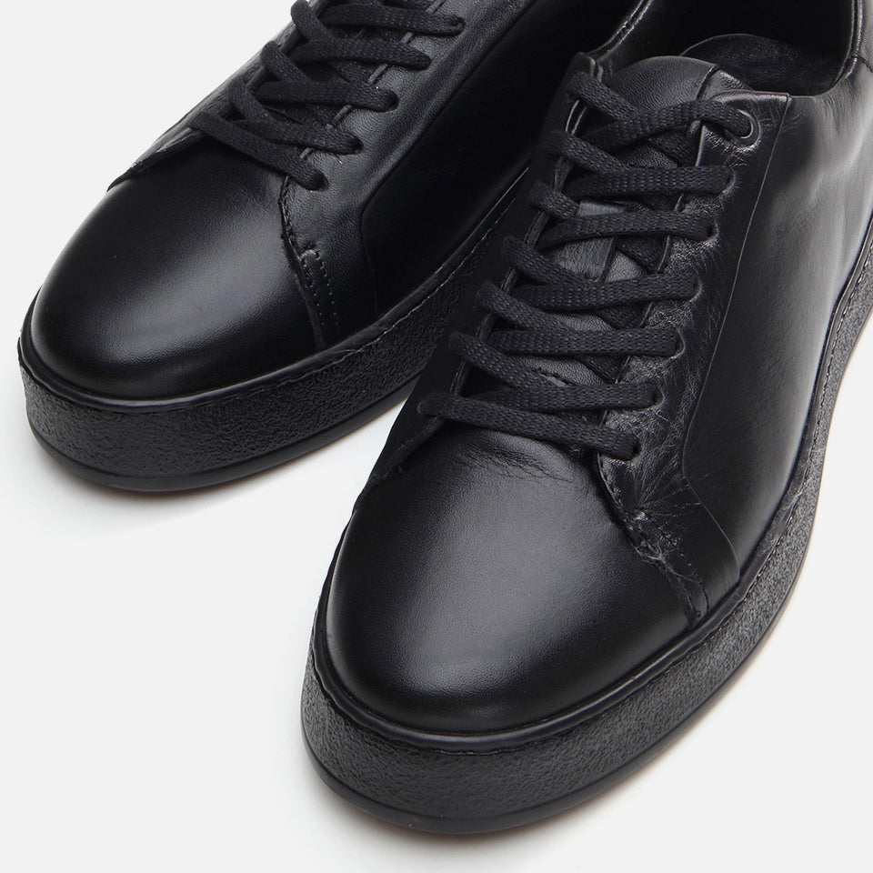 Genuine Leather Black Men's Casual Shoes