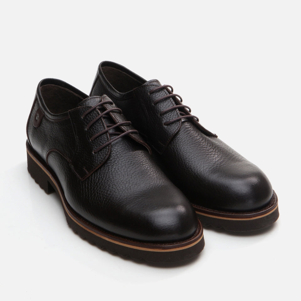 Genuine Leather Black Men's Casual Shoes