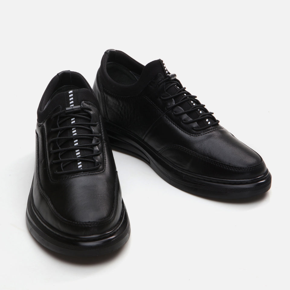 Genuine Leather Black Men's Casual Shoes