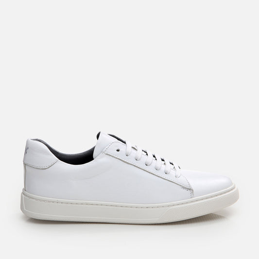 Genuine Leather White Men's Casual Shoes