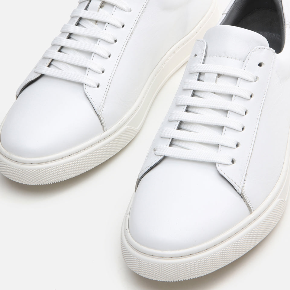 Genuine Leather White Men's Casual Shoes