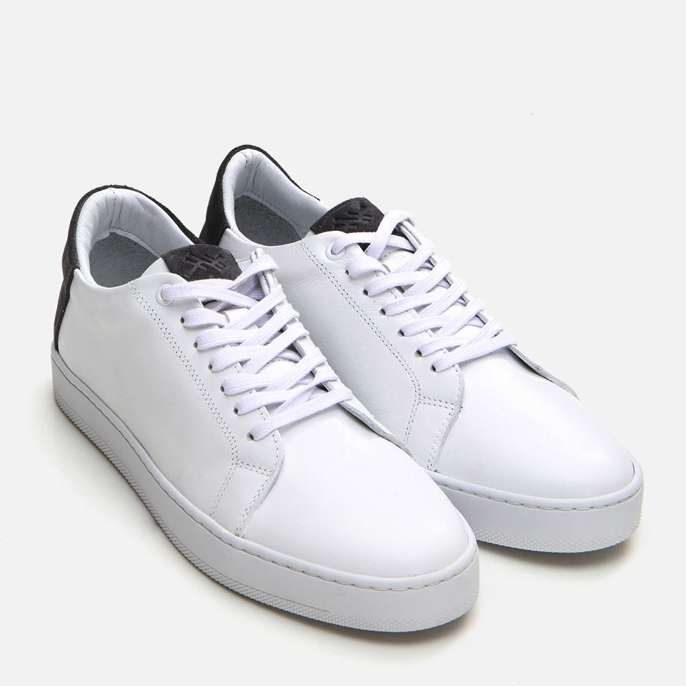 Genuine Leather White Men's Casual Shoes