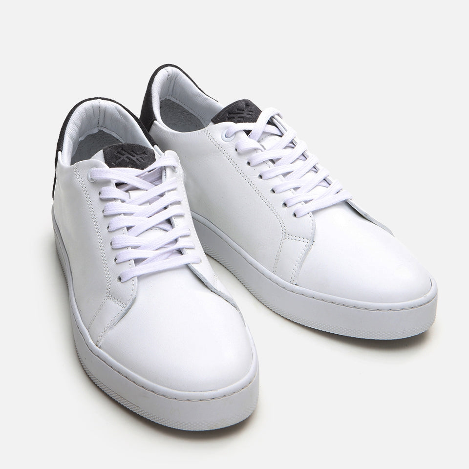 Genuine Leather White Men's Casual Shoes