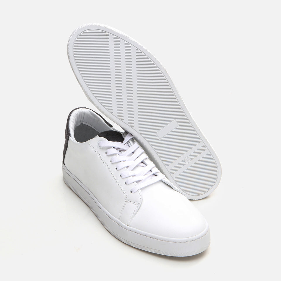 Genuine Leather White Men's Casual Shoes