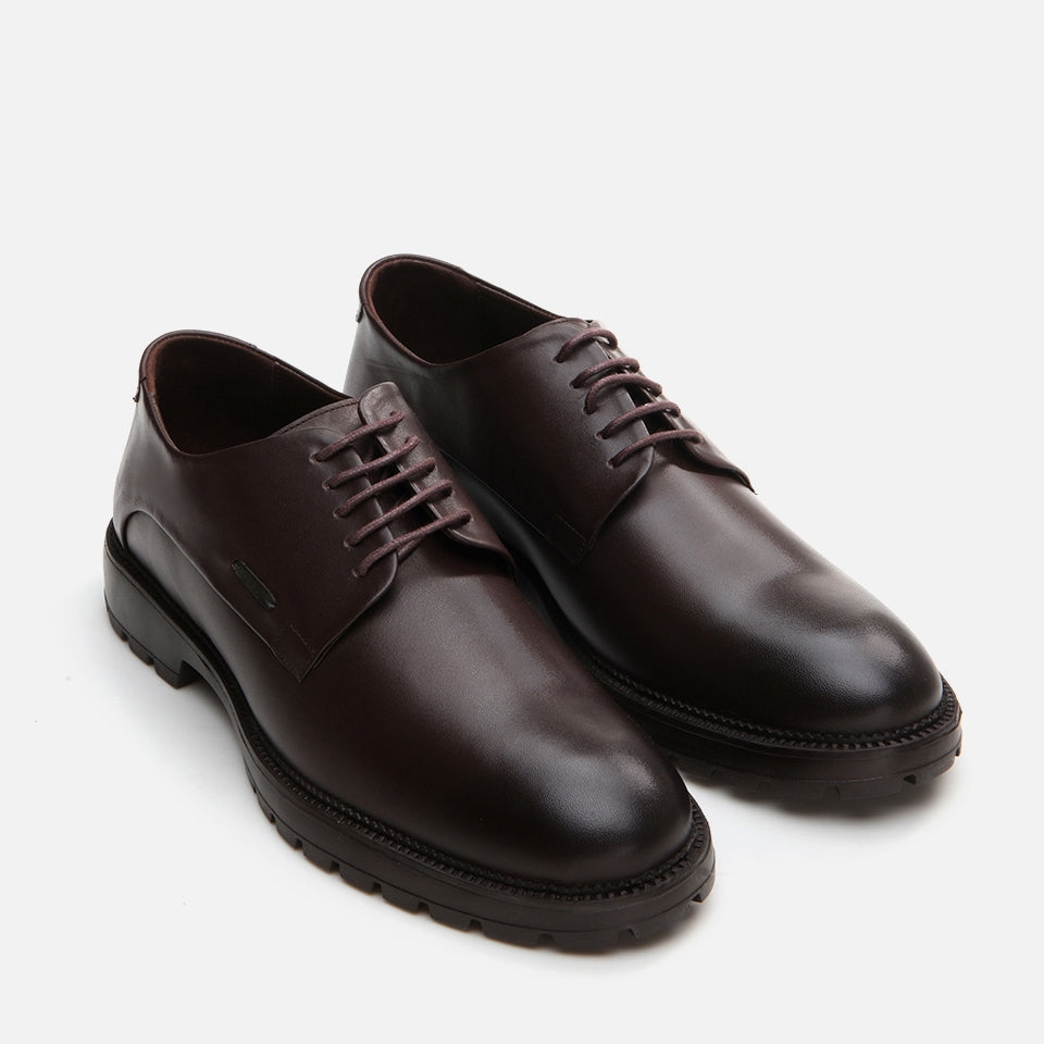 Genuine Leather Brown Men's Casual Shoes